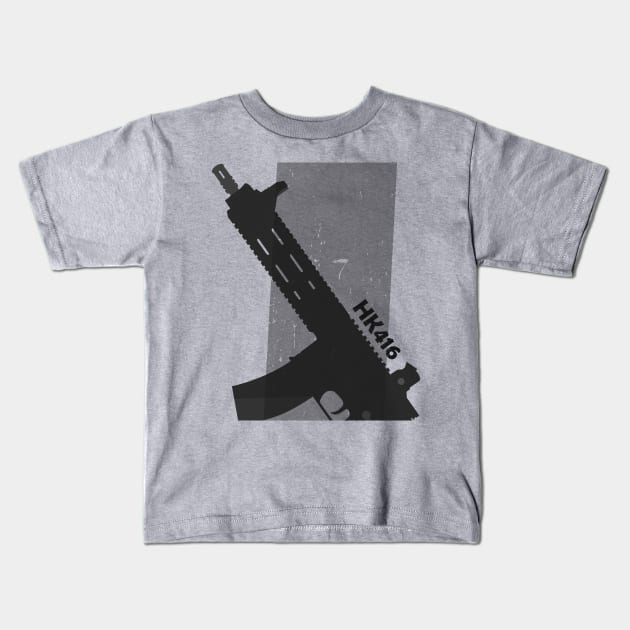 HK416 gun Kids T-Shirt by tottlekopp